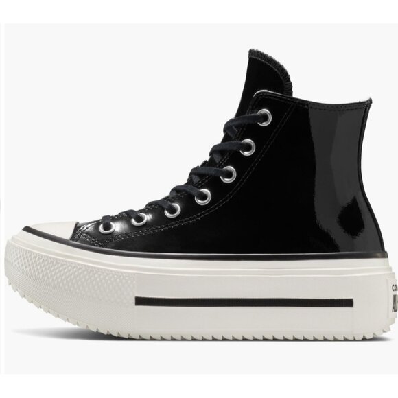 Converse Chuck Taylor Lift Double Stack Patent Leather Platform Black 8.5W/6.5M - Picture 9 of 9